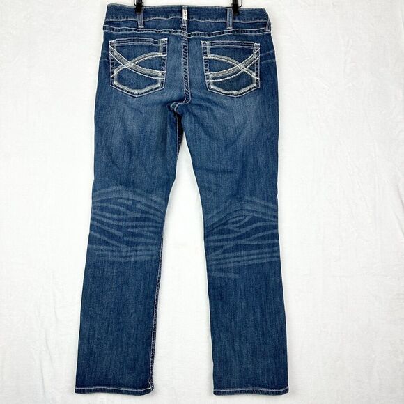 Ariat Womens REAL Mid Rise Stretch Ivy Stackable Straight Leg Jean Size 34 - Picture 5 of 9